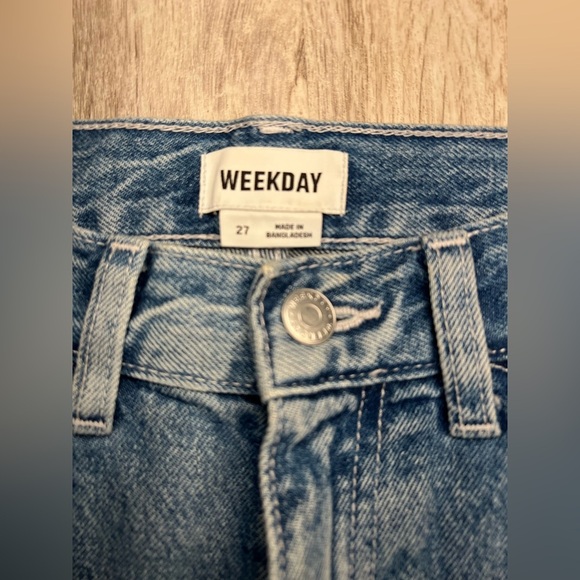 Weekday Women's Light Blue Jeans Size 27 - Picture 9 of 11
